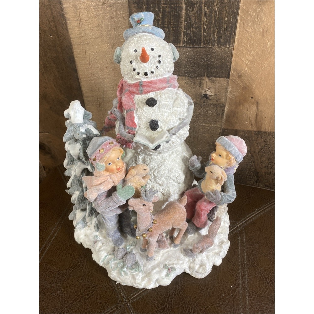 Frozen Fuzzy Memories Snowflake Songsters Coyne's & Company Vtg Figurine Snowman